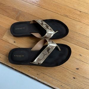 Coach flip flops